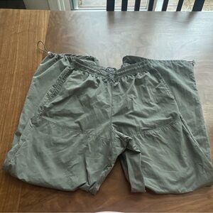 Zara Men's Olive Drawstring Jogger Pants